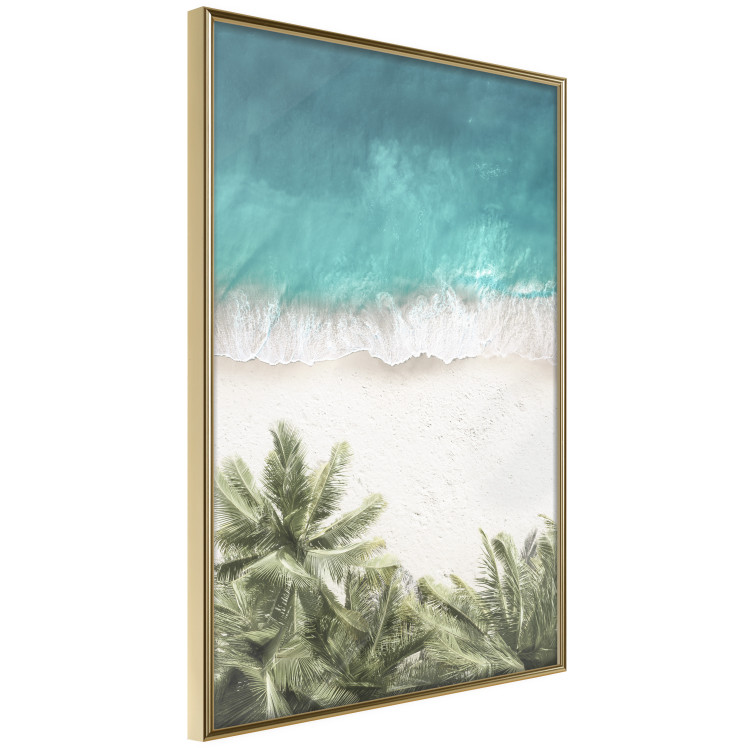 Poster Turquoise Expansion - tropical beach and plant landscape against sea 135301 additionalImage 10