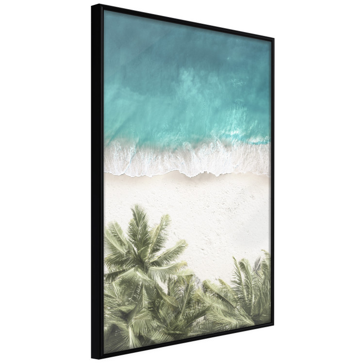 Poster Turquoise Expansion - tropical beach and plant landscape against sea 135301 additionalImage 3