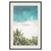 Poster Turquoise Expansion - tropical beach and plant landscape against sea 135301 additionalThumb 20