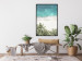 Poster Turquoise Expansion - tropical beach and plant landscape against sea 135301 additionalThumb 11