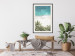 Poster Turquoise Expansion - tropical beach and plant landscape against sea 135301 additionalThumb 24