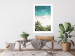 Poster Turquoise Expansion - tropical beach and plant landscape against sea 135301 additionalThumb 15