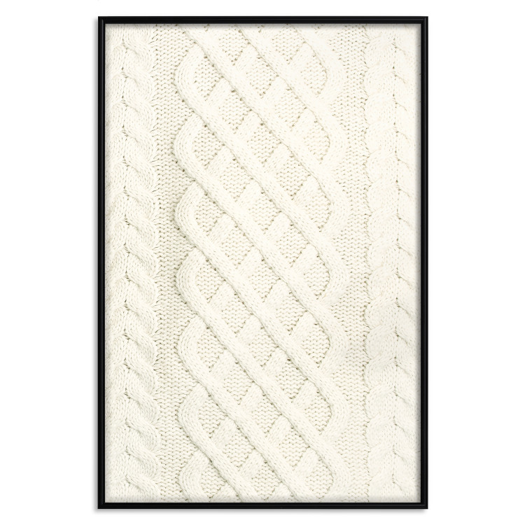 Wall Poster Autumn Time - light composition of fabric with patterned ornaments 135701 additionalImage 16