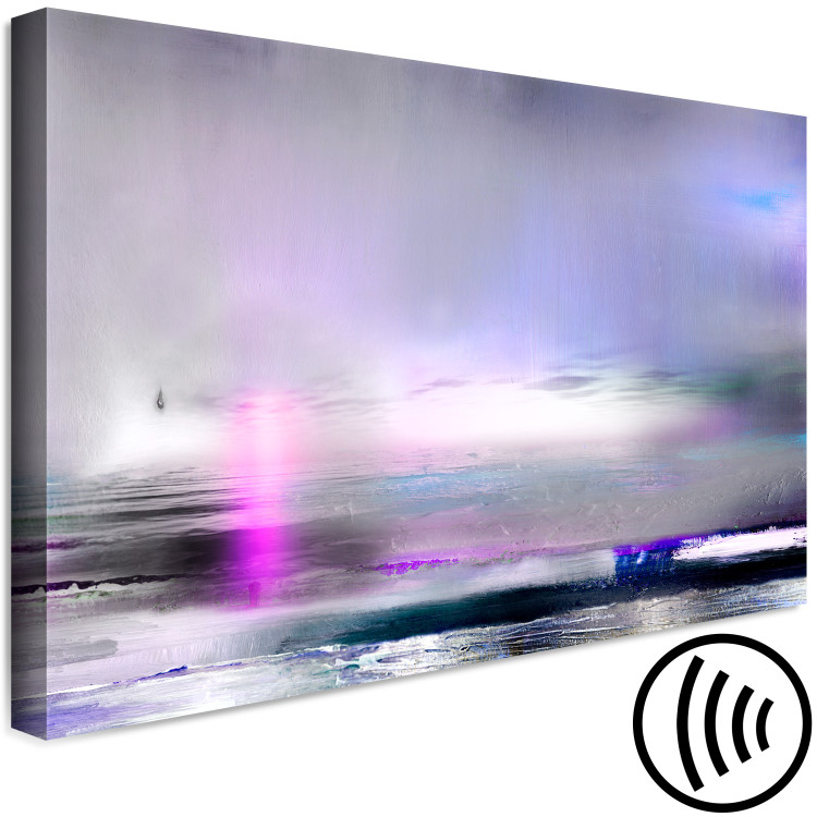 Canvas Art Print Purple Sunset (1-piece) Wide - abstraction with a hint of purple 138201 additionalImage 6