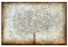 Canvas Print Misty Tree (1-piece) Wide - industrial composition in beige 138301