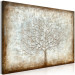 Canvas Print Misty Tree (1-piece) Wide - industrial composition in beige 138301 additionalThumb 2