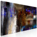 Canvas Print Message (1-piece) Narrow - colorful abstraction with a touch of gold 138801 additionalThumb 2