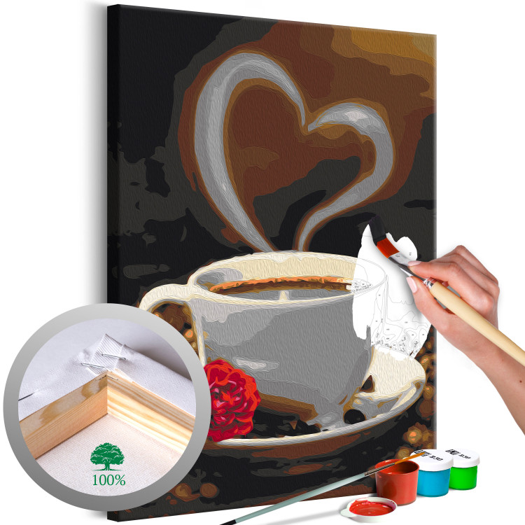 Paint by Number Kit Heart and Coffee 143301