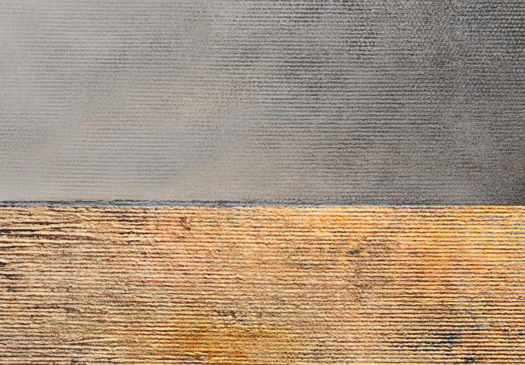 Canvas Golden Sea (1-piece) - abstraction with brown-gray tones 143801 additionalImage 4