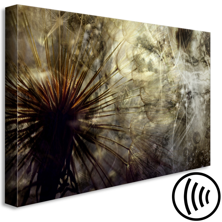 Canvas Print Floral Details (1-piece) - beauty of nature on an abstract background 144501 additionalImage 6