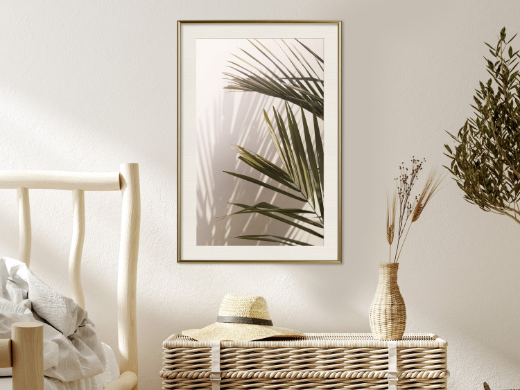 Poster Palm Leaves - Sunny View With a Peaceful Play of Shade and Light 145301 additionalImage 18