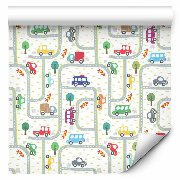 Wallpaper Cars - Children’s Automotive Theme for a Boy’s Room 146301 additionalImage 1