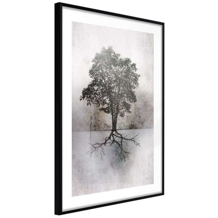 Wall Poster Landscape - Tree With Extensive Roots on a Brown and White Background 148901 additionalImage 8