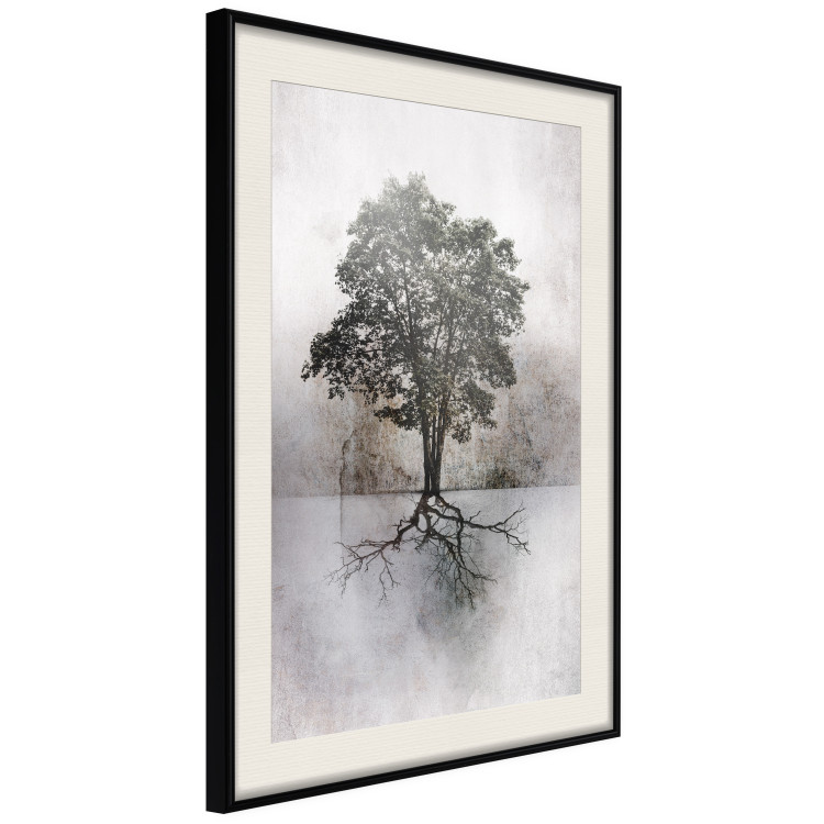 Wall Poster Landscape - Tree With Extensive Roots on a Brown and White Background 148901 additionalImage 9
