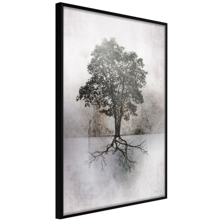 Wall Poster Landscape - Tree With Extensive Roots on a Brown and White Background 148901 additionalImage 5