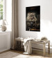 Canvas Art Print AI Persian Cat - Portrait of a Fantasy Animal in the Guise of a Professor - Vertical 150101 additionalThumb 10