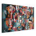 Large canvas print Geometric Faces - Composition Created by Artificial Intelligence [Large Format] 151101 additionalThumb 2