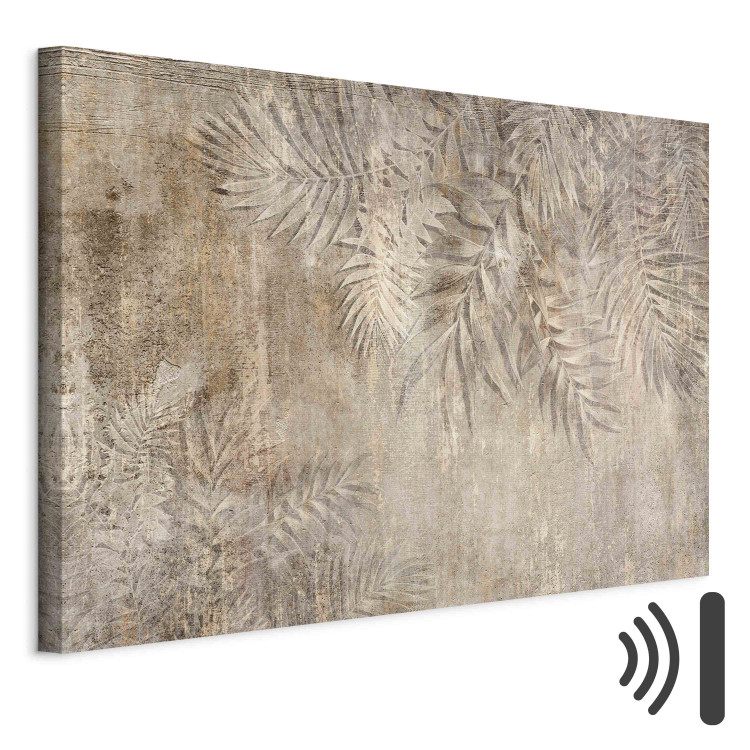 Canvas Sketch of Palm Leaves - Beige Composition With a Plant Motif 151201 additionalImage 8