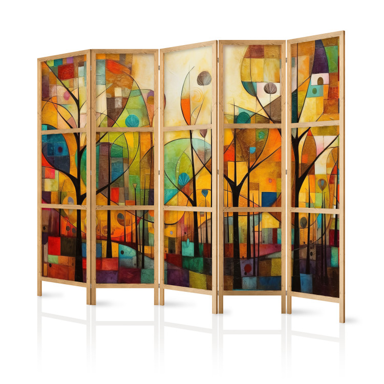 Room Separator Colorful Forest - Geometric Composition Inspired by the Style of Klimt II [Room Dividers] 151901 additionalImage 5