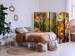 Room Separator Colorful Forest - Geometric Composition Inspired by the Style of Klimt II [Room Dividers] 151901 additionalThumb 2