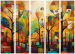 Room Separator Colorful Forest - Geometric Composition Inspired by the Style of Klimt II [Room Dividers] 151901 additionalThumb 3