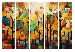 Room Separator Colorful Forest - Geometric Composition Inspired by the Style of Klimt II [Room Dividers] 151901 additionalThumb 7