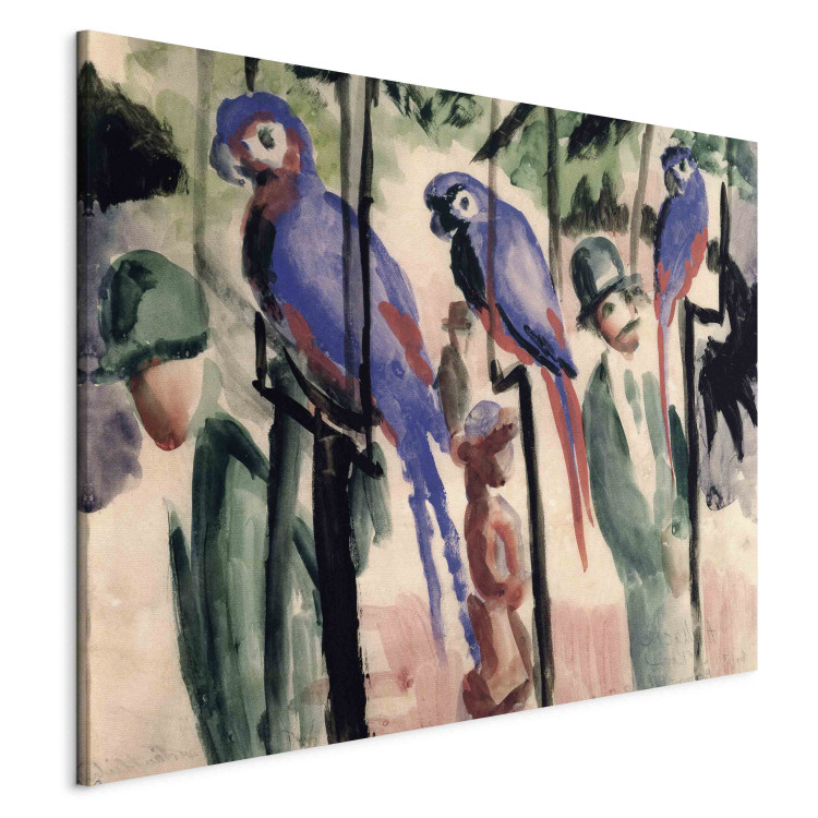Art Reproduction Blue Parrots 159501 additionalImage 2