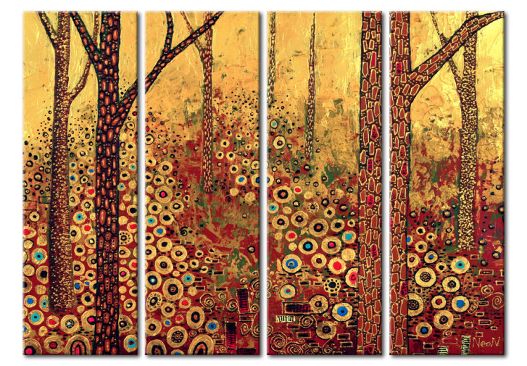 Canvas Art Print Golden forest 49601