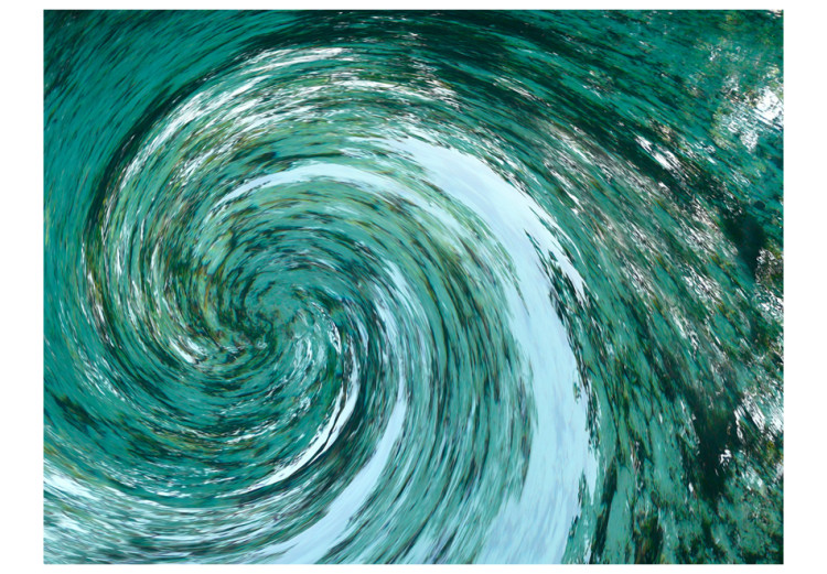 Photo Wallpaper Element of Water - Modern Abstract Water Whirl in Turquoise Color 61001 additionalImage 1