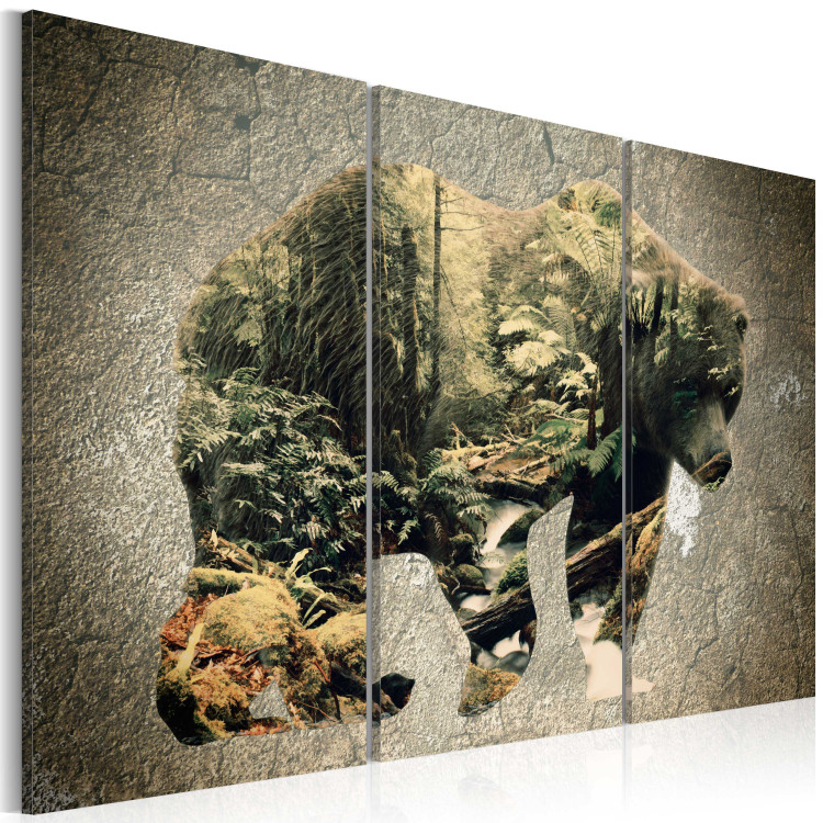 Canvas Print The Bear in the Forest 61901 additionalImage 2