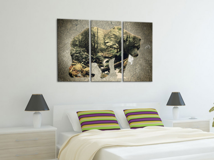 Canvas Print The Bear in the Forest 61901 additionalImage 3