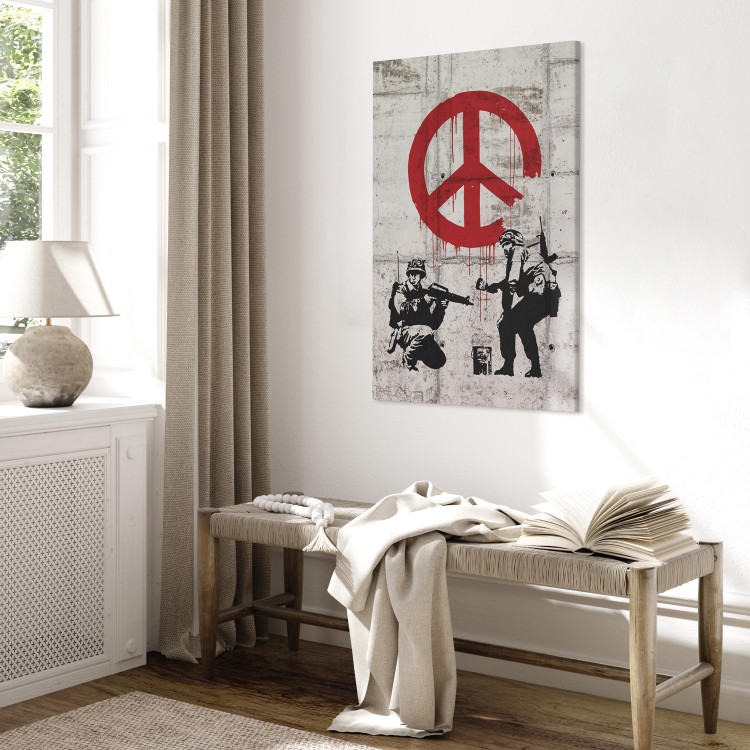 Canvas Print  Soldiers Painting Peace by Banksy 68001 additionalImage 10