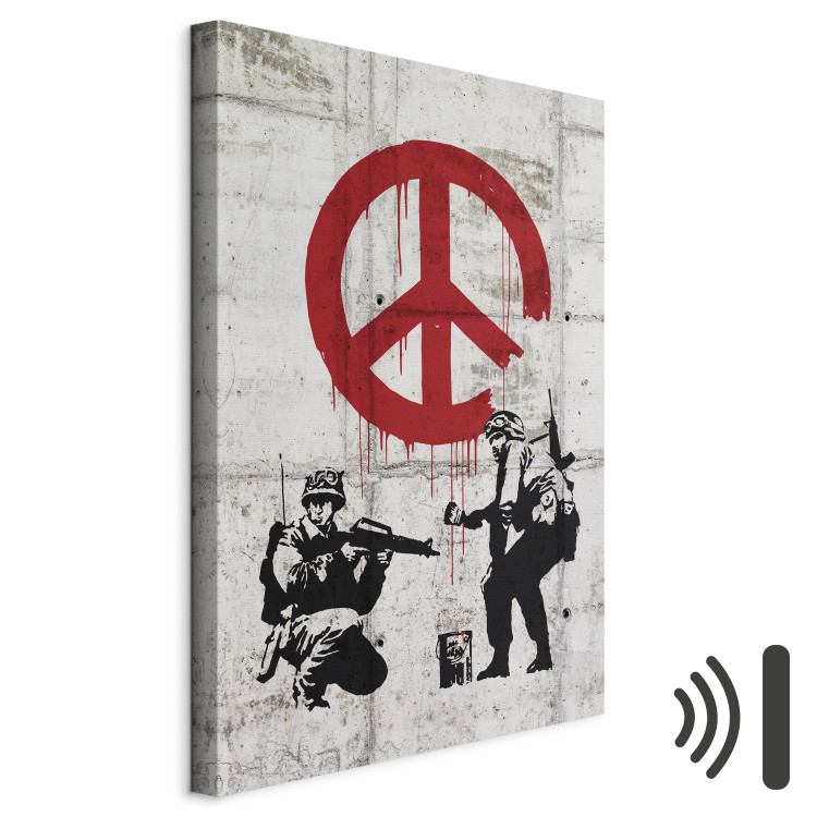Canvas Print  Soldiers Painting Peace by Banksy 68001 additionalImage 8