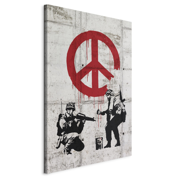 Canvas Print  Soldiers Painting Peace by Banksy 68001 additionalImage 2