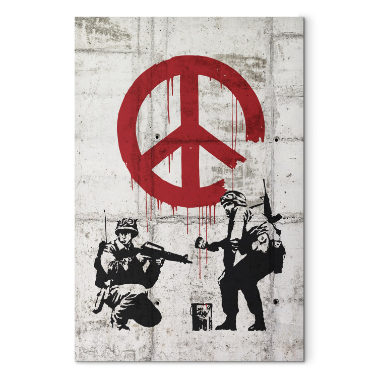 Canvas Print  Soldiers Painting Peace by Banksy 68001 additionalImage 7