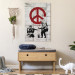 Canvas Print  Soldiers Painting Peace by Banksy 68001 additionalThumb 3
