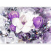 Wall Mural Magnolias - purple flowers on a fuzzy background with a soft glow 89801 additionalThumb 1