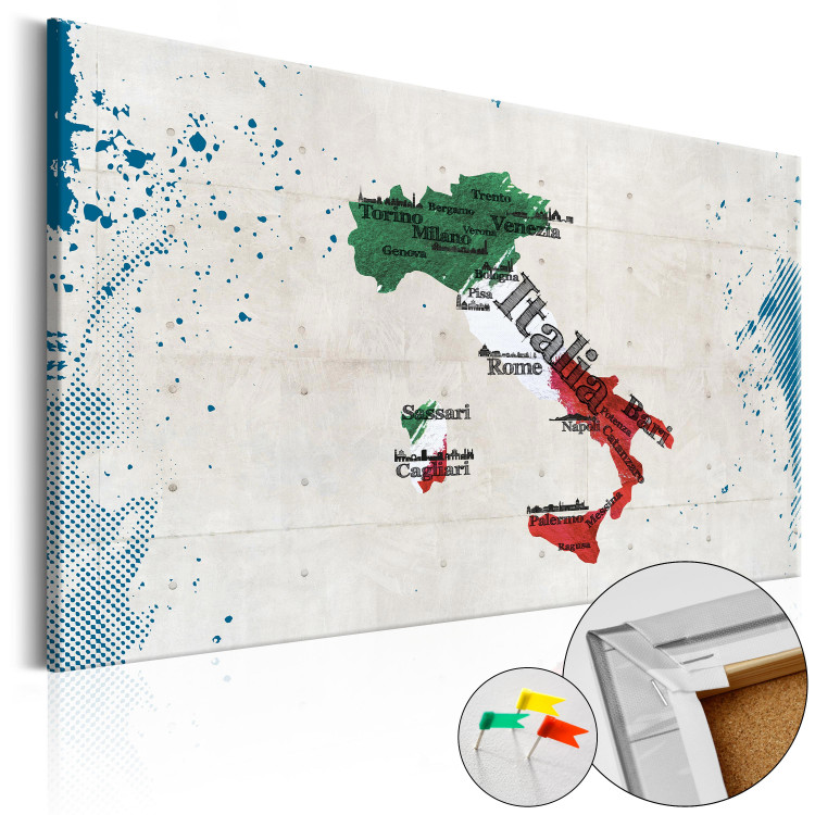 Cork Pinboard Italy [Cork Map] 92201