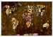Canvas Print Map: Gustav Klimt inspiration  92601