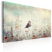 Canvas Art Print Wild Meadow (1-piece) - Bird amid Colorful Spring Flowers 92701 additionalThumb 2