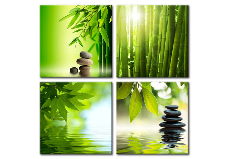 Print On Glass Green Zen [Glass] 92801 additionalImage 2