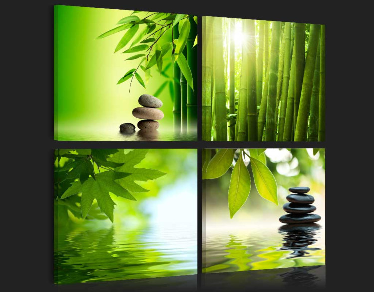 Print On Glass Green Zen [Glass] 92801 additionalImage 4