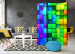Room Divider Colorful Cubes - abstract 3D illusion with geometric figures 95401 additionalThumb 2
