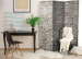 Folding Screen Reality - architectural texture of brick with urban motif 95501 additionalThumb 4