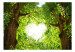 Wall Mural Love clearance - landscape with green treetops and heart motif 106611 additionalThumb 1