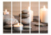Room Separator Relaxation II - stone tower among candles in an oriental motif 114011 additionalThumb 3