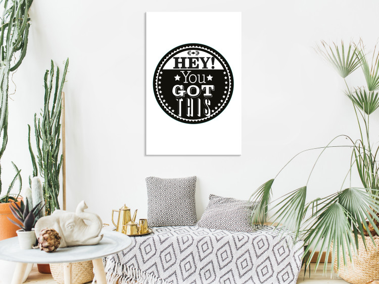Canvas Art Print Hey! You Got This (1 Part) Vertical 114711 additionalImage 3