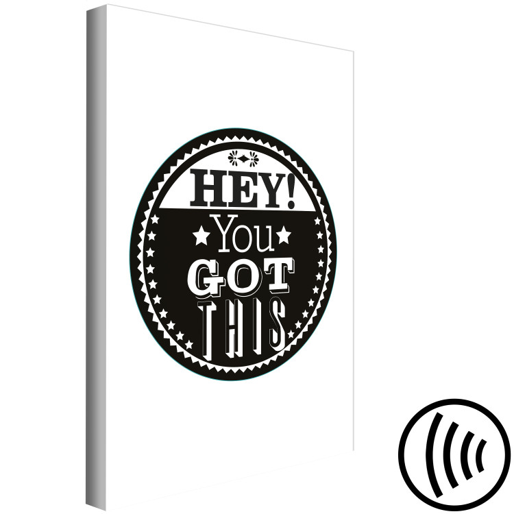 Canvas Art Print Hey! You Got This (1 Part) Vertical 114711 additionalImage 6