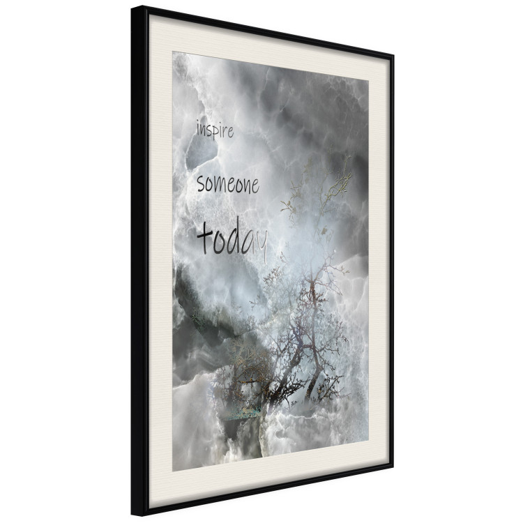 Wall Poster Inspire someone today - abstraction with texts on a marble texture 116311 additionalImage 3