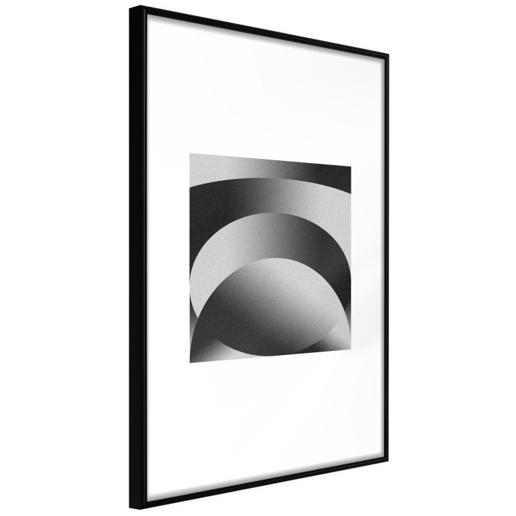 Poster Gradient Shapes - simple black and white geometric abstraction 116611 additionalImage 12